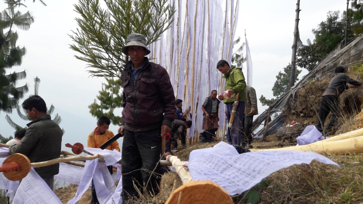 hosting of prayer flags