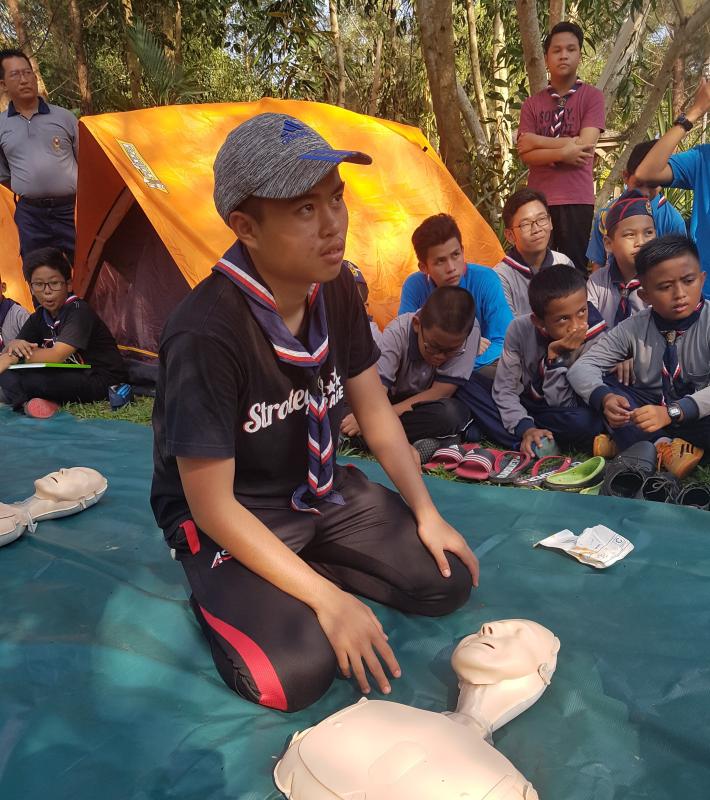 Mentoring the scouts in Labuan to become better scout leaders