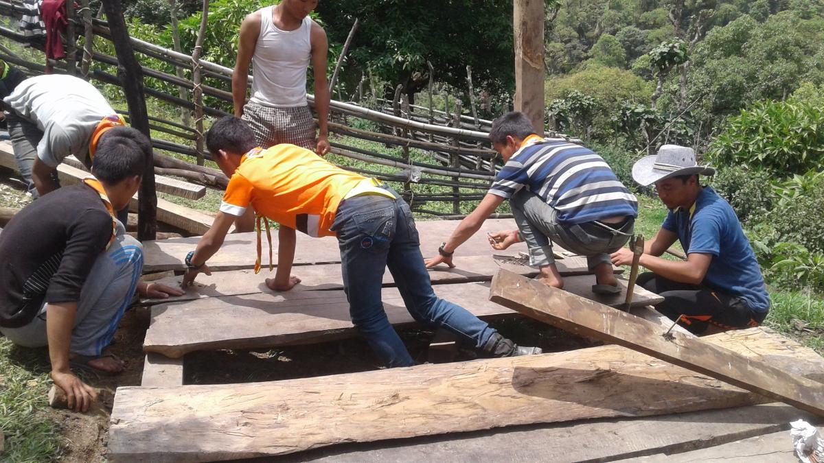 making a make shift house