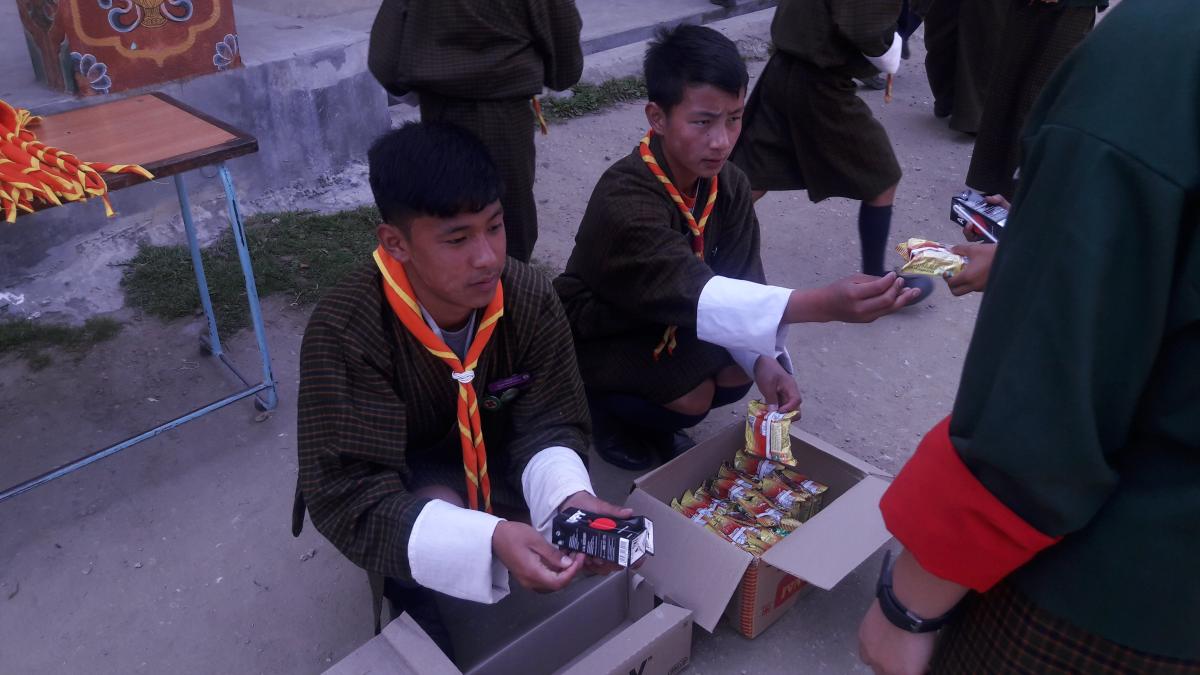 Offer refreshment to students