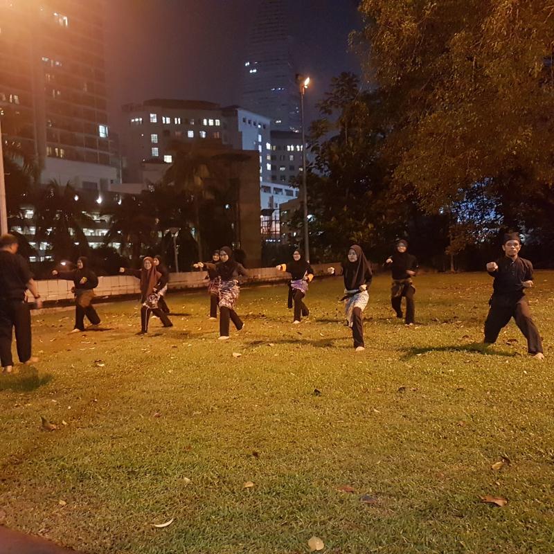 Latihan Silat Secara Santai