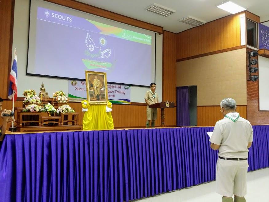 The 4th "We Are One Project" Messengers of Peace Scout Training at school by Local Coordinators.