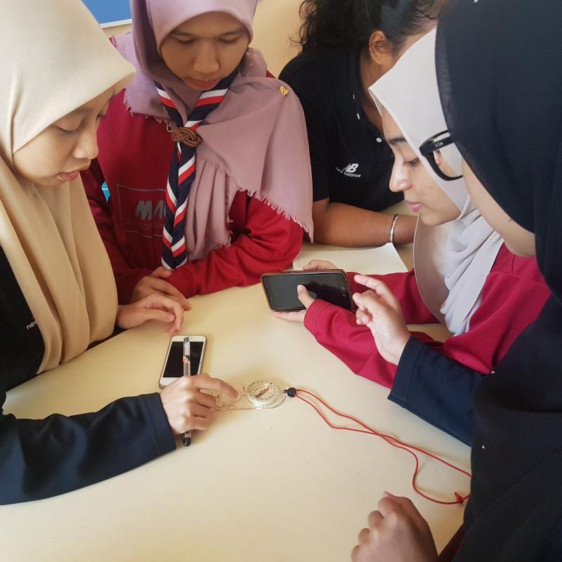 Belajar dan Latihan menggunakan kompas