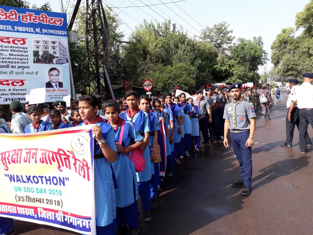 Trafic Rally at Sriganganagar