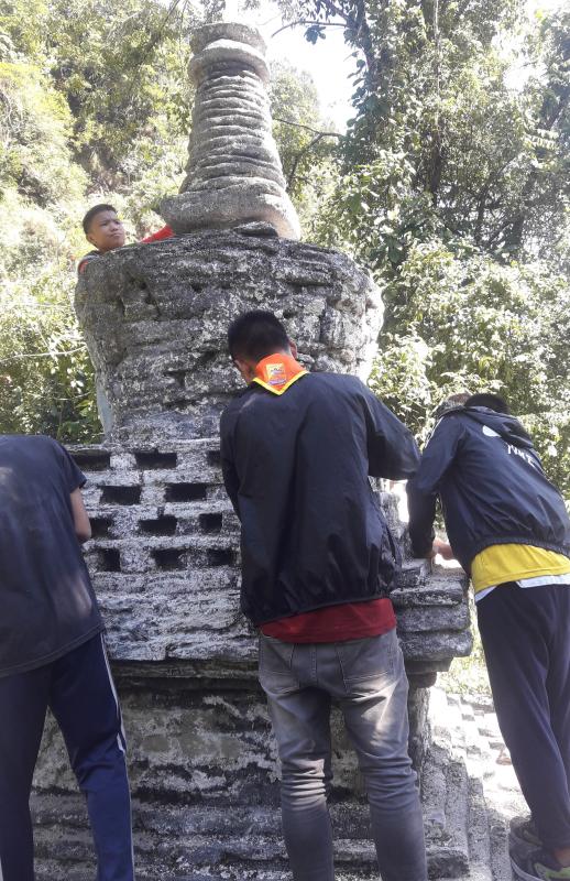 Chorten White washing