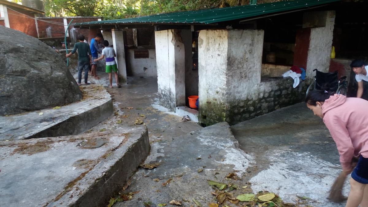 Tshha-chhu (hot-spring water) campus cleaning at Gelephu