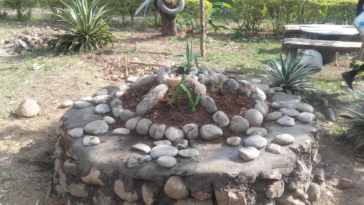 Preparing rock garden