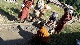 Construction of footpath towards general toilet.