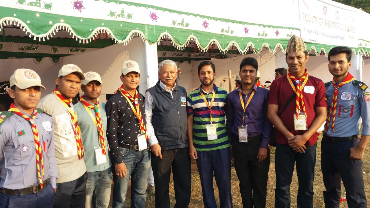 অষ্টাদশ রোভারমুটে অংশগ্রহন।