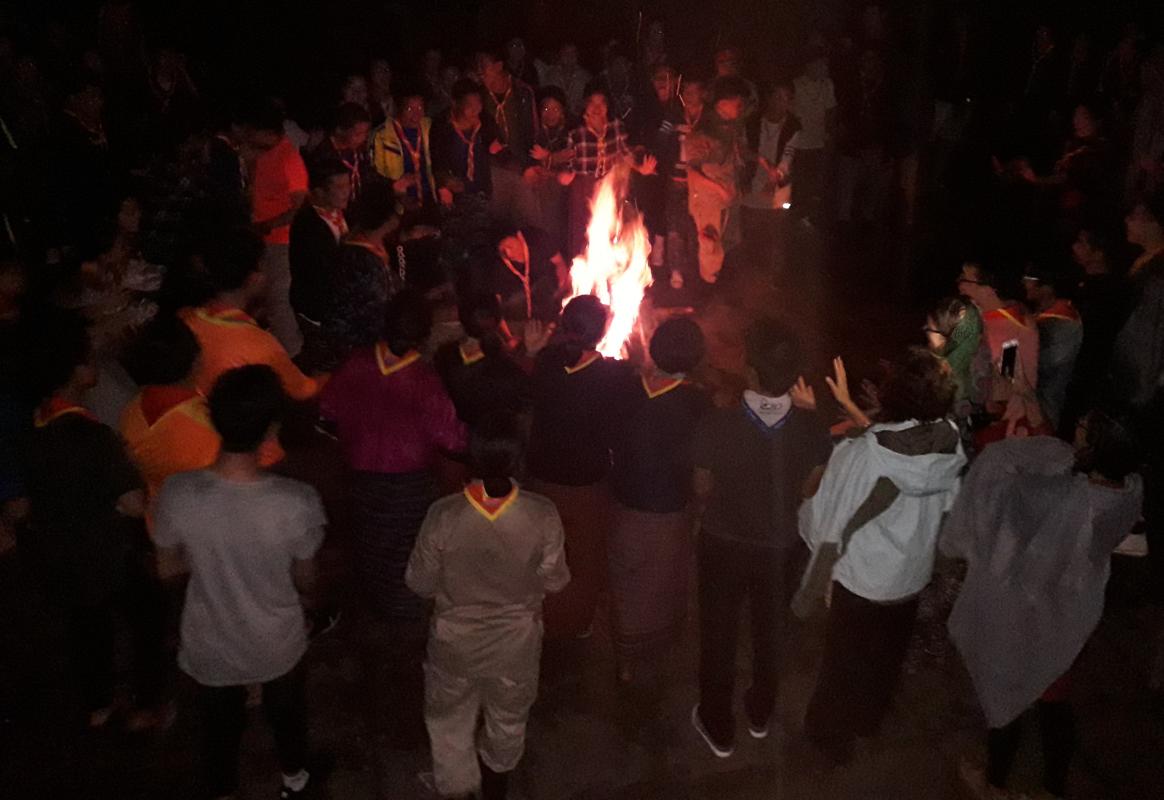 held a campfire at school level 