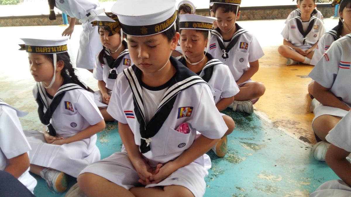ลูกเสือฝึกสมาธิ