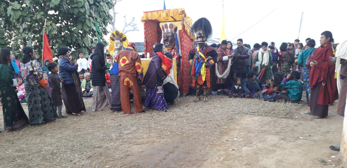 Participated  during local tshechu.