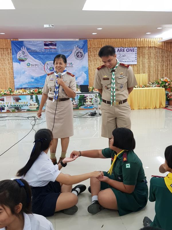 The 8th"We Are One Project"Messengers of Peace Scout Training at school by Local Coordinators.