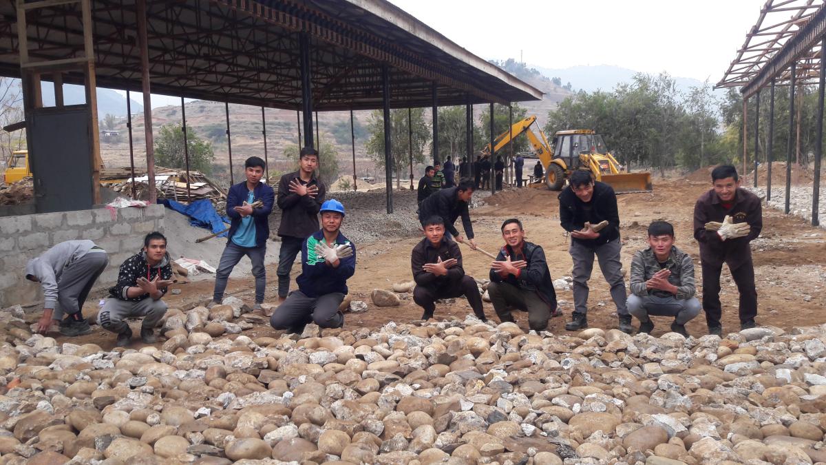 Laying stone project