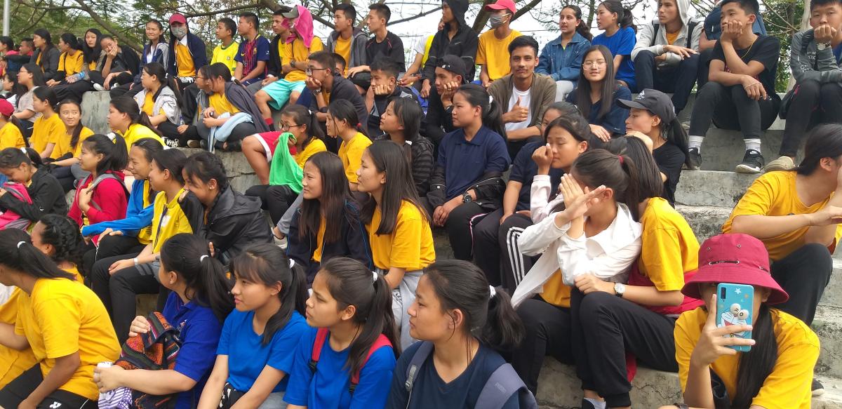 Inter level games tournament in school.