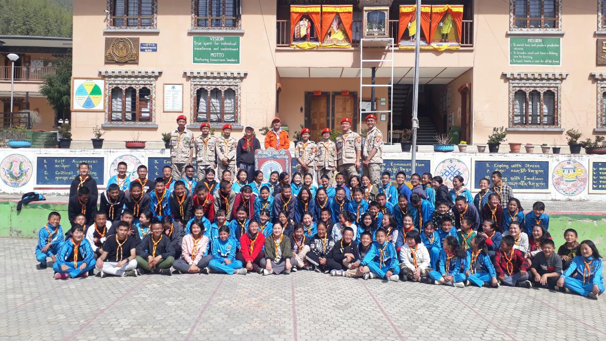 youth engagement for scouts of kuzukchen school.