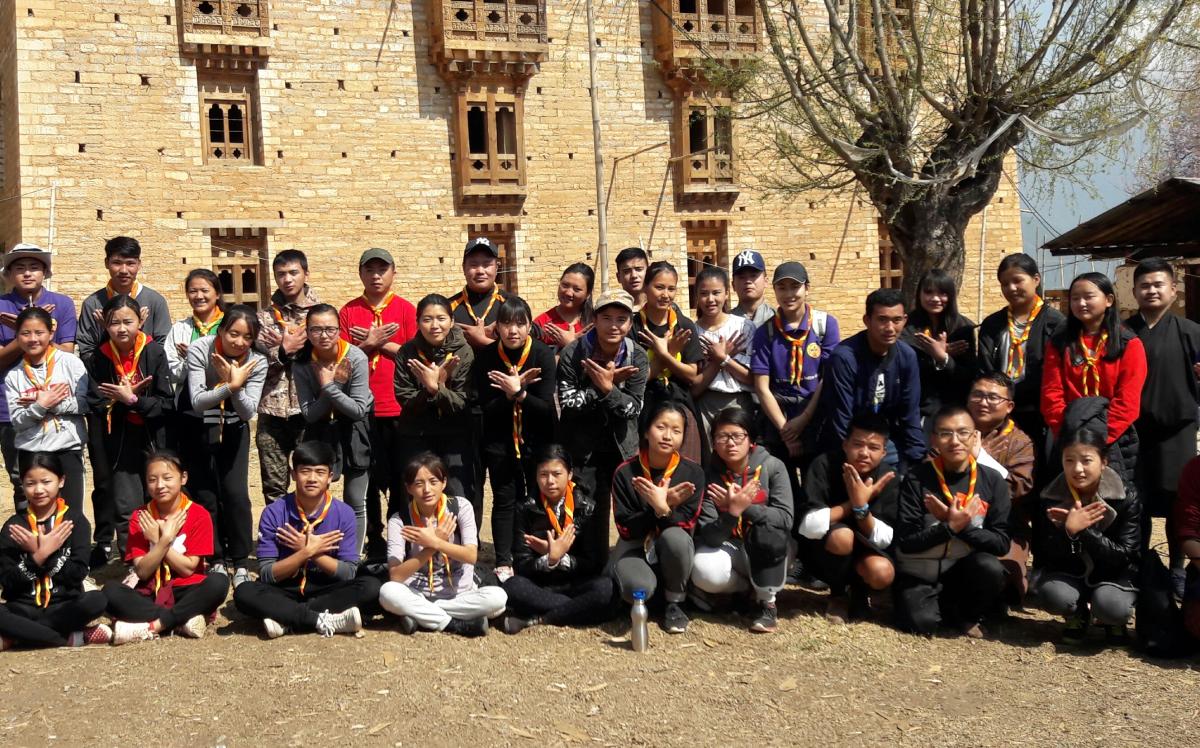 Community service at Wangditshe, Thimphu 