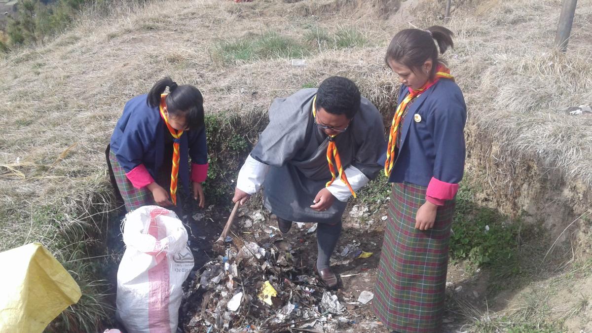 little helping hands of KPS in cleaning campaign...2019