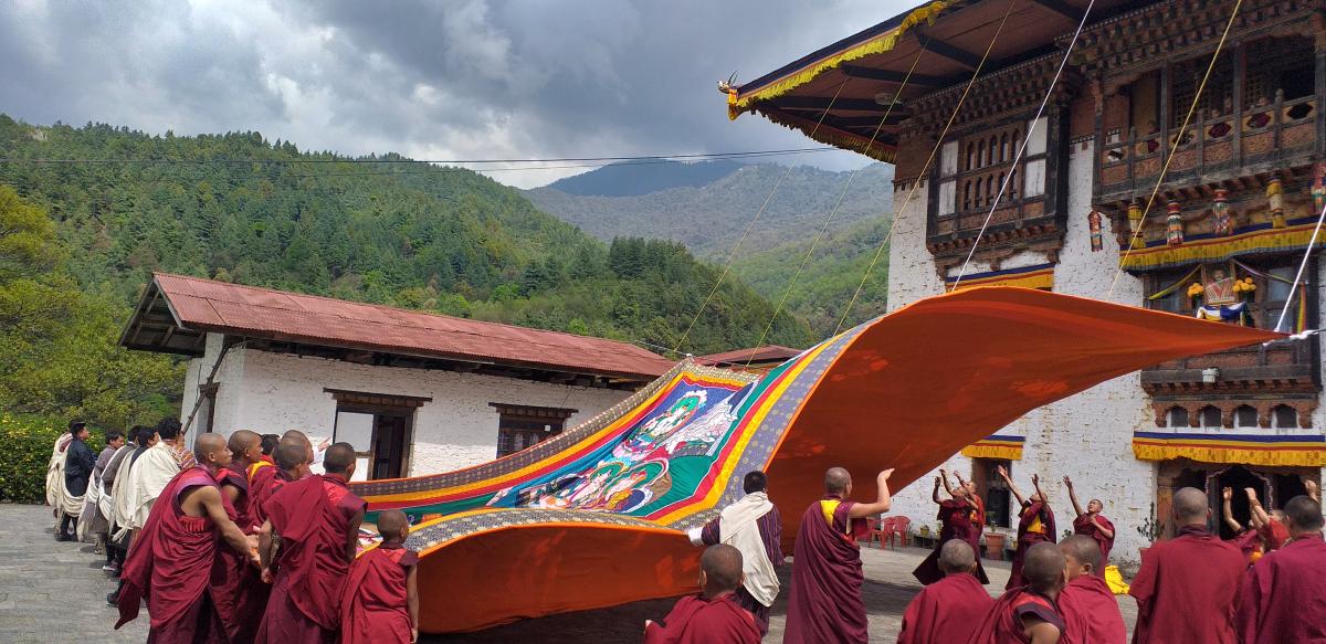 Services on Zhabdrung Kuchoe. 