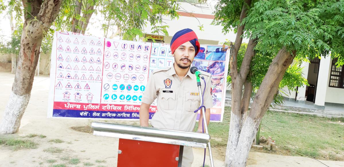 voters awareness and anti drugs,traffic education and moral education seminar by sri muktsar sahib police department punjab india