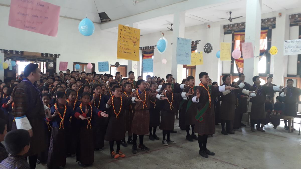 Scout investiture celebration