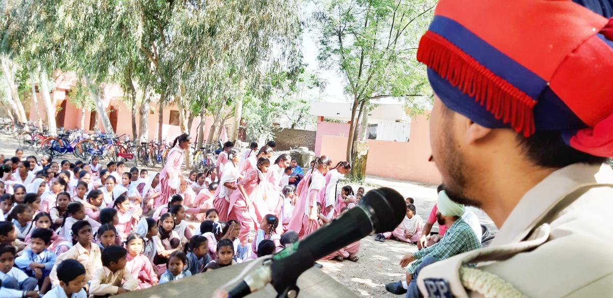 voters awareness and anti drugs,traffic education and moral education seminar by sri muktsar sahib police department punjab india 