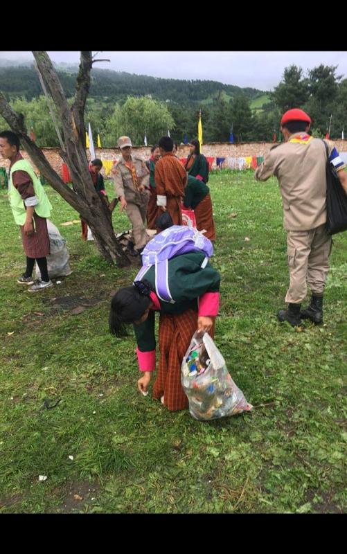 Service at moenlam choenpo 