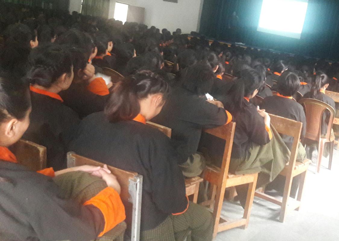 Presentation on usage of Toilet by club coordinator