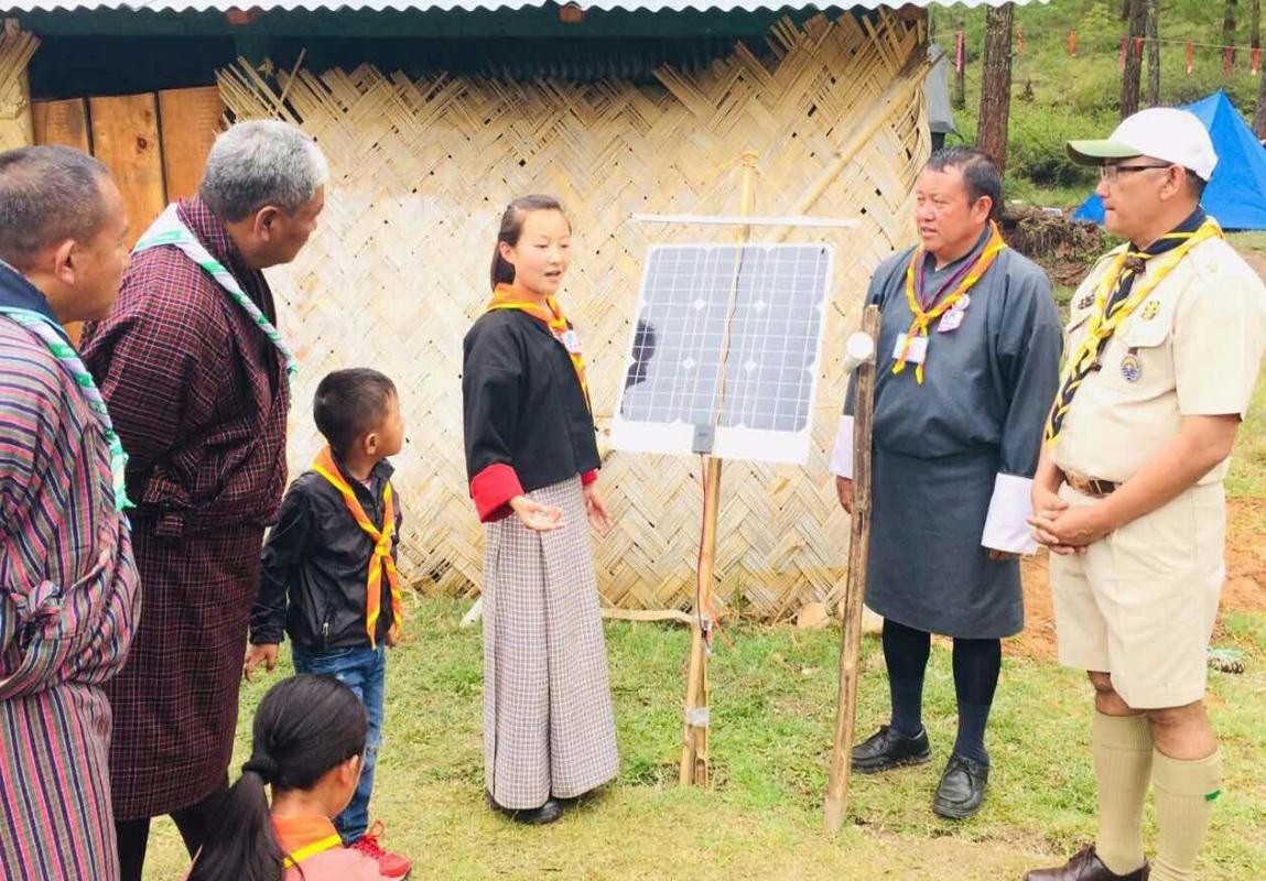 Scout Go Solar Camp by Thimphu Thromede Scout with collaboration to Thai scout environment 
