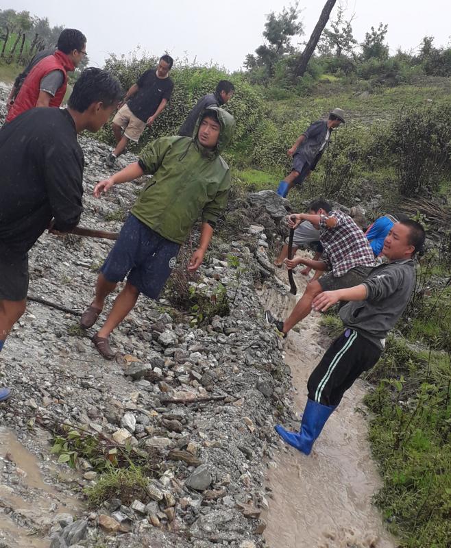 Construction of drainage 