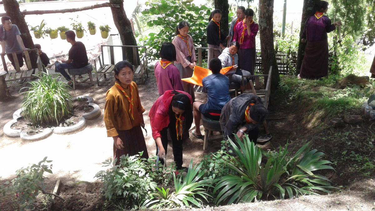 cleaning services in school. 