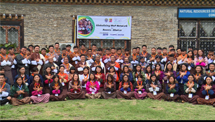 Training of 67 Rovers scout in Bhutan