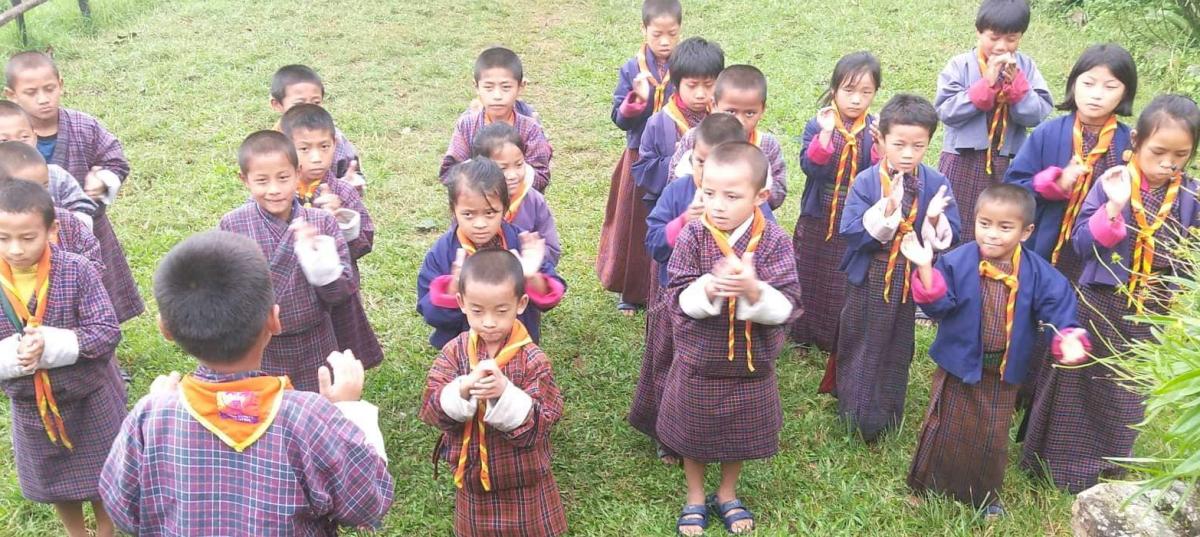 # Teaching Scout Clap to Chey Chey scouts 