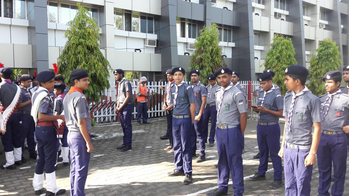 15  AUGUST  HAPPY INDEPNDENCE DAY E.C.E.C.RELLWAY MUGHALSARAI THE BHARAT SCOUT & GUIDE