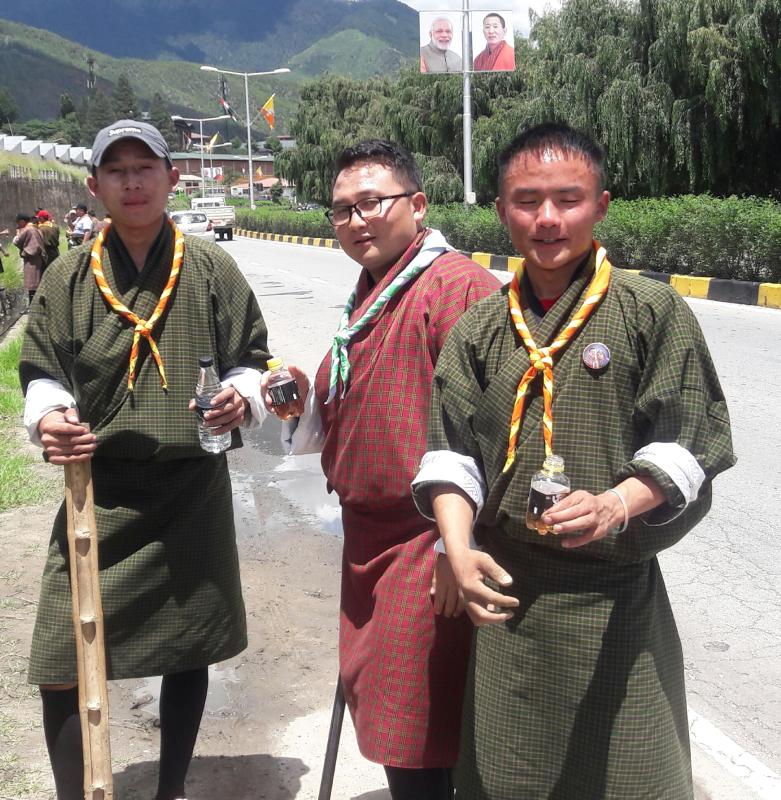 Volunteered to prepare for the visit of Indian Prime Minister on 17th August-2019