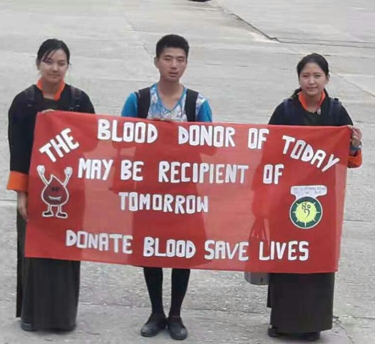 Blood Donation Camp at Nima High school, Thimphu 