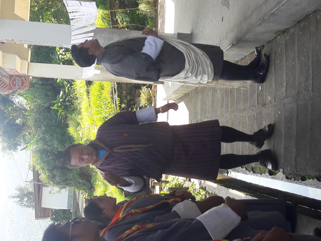 "Drawing competition among Scouts"