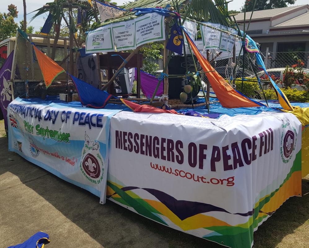 Promoting Messengers of Peace initiatives through Float Procession