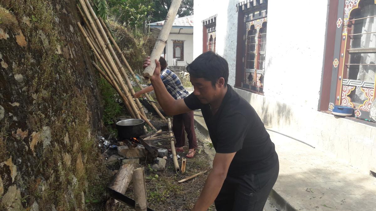 Beautifying the physical ambience in community centre.