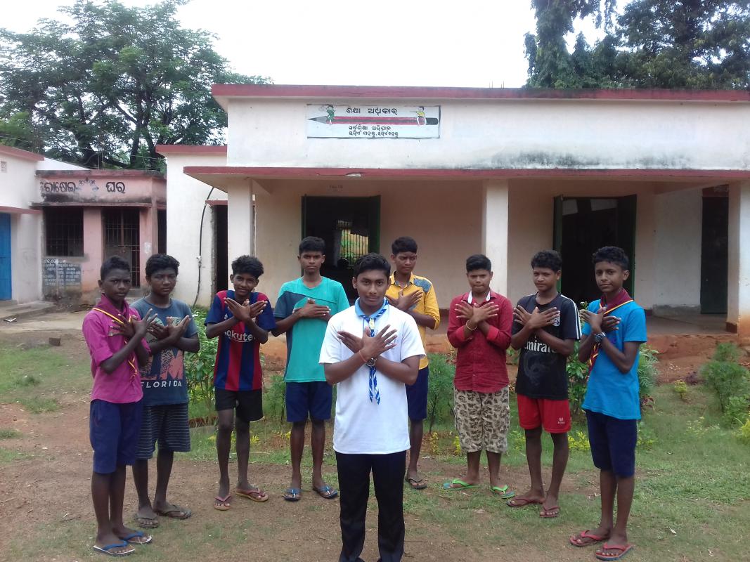 New scouting class started on 5th oct 2019 at- kendua high school, kendua, mayurbhanj .