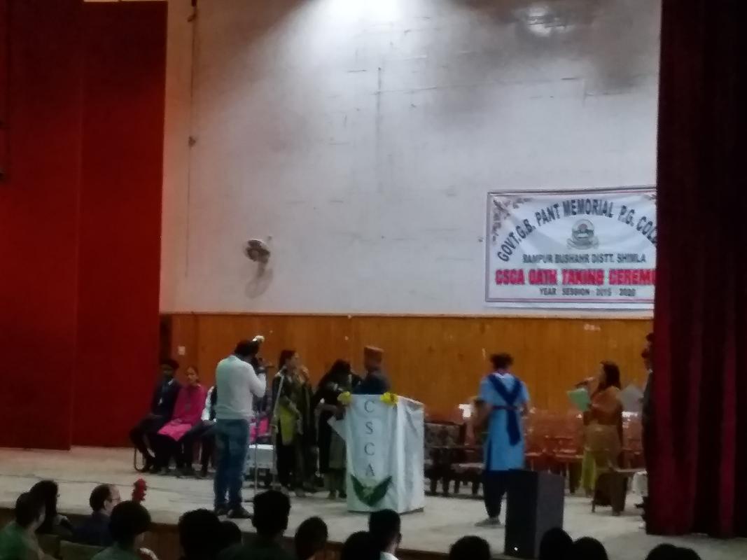 Providing service in CSCA Oath Ceremony 2019