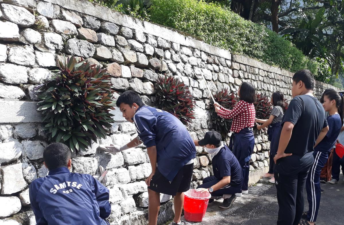 Re-painting the School Campus
