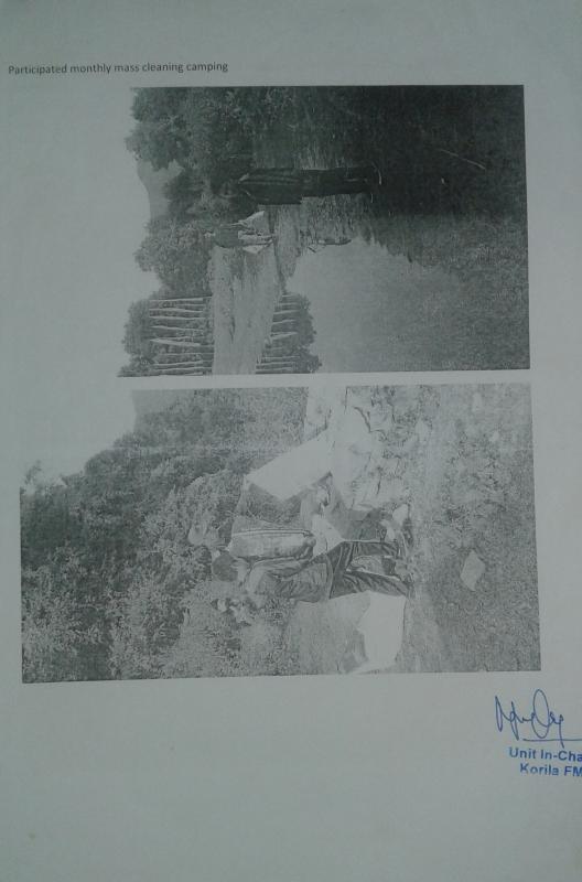 Mass cleaning camping.