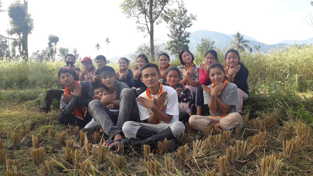 community service  (paddy cultivation )