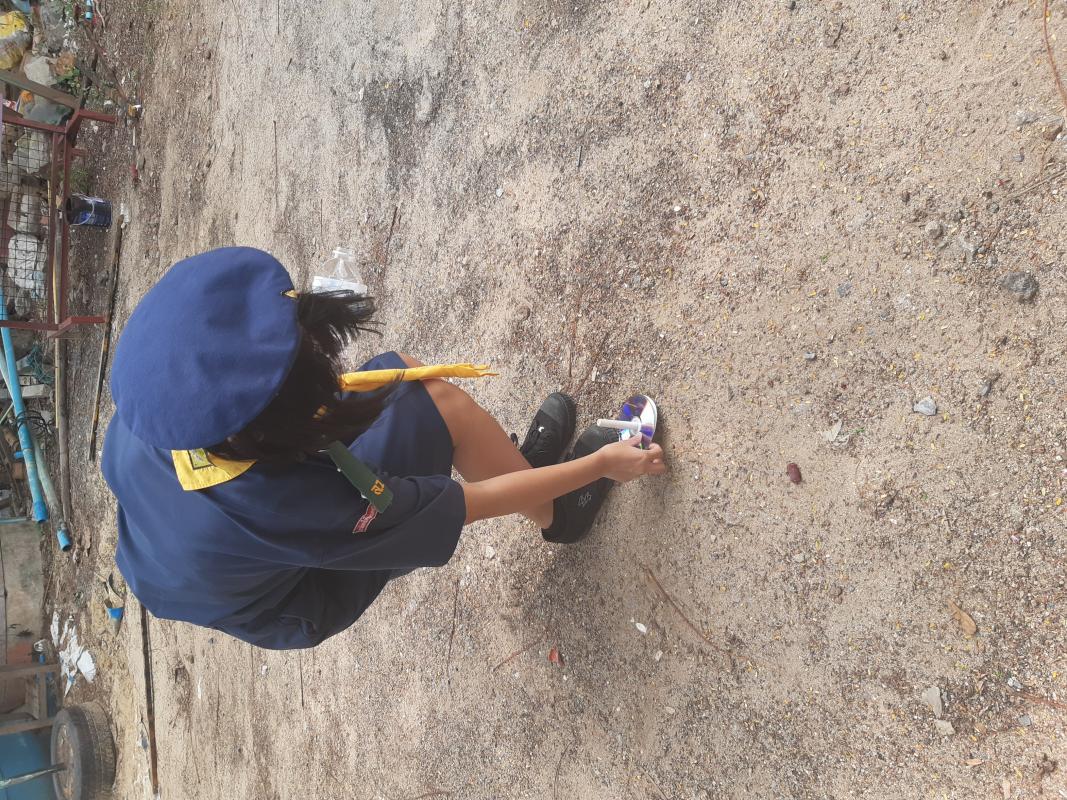 จิตอาสาเก็บขยะในวิทลัย