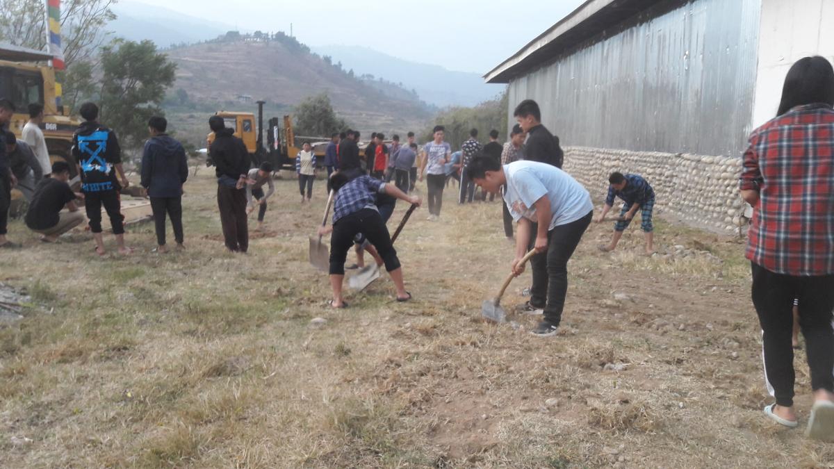 Spraining of legs due to uneven ground was quite frequent and initiating such initiative to avoid future injury was another satisfaction. 