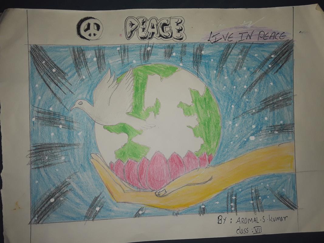 Poster Making Competition about Peace.