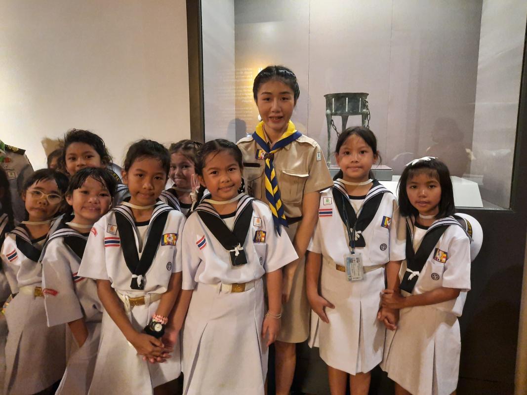 พาลูกเสือสมุทรศึกษาดูงานที่พิพิธภัณฑสถานแห่งชาติ