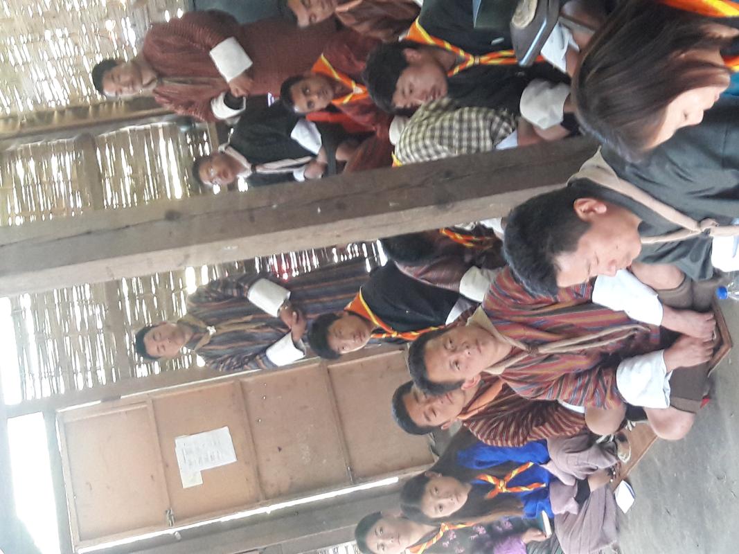 Scout leaders briefing about TTR training.