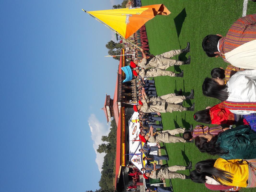 "scout leads national day celebration"